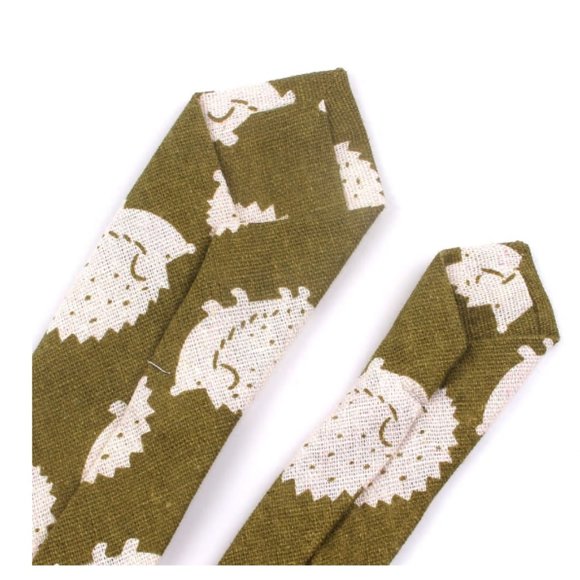 Necktie Hedgehog  Animal print Neck tie Adult - Picture 2 of 8